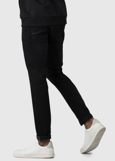 Slim Fit black men's jeans - back