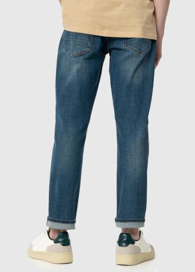 Regular Fit blue men's jeans - back