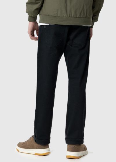 Regular Fit dark blue men's jeans - back