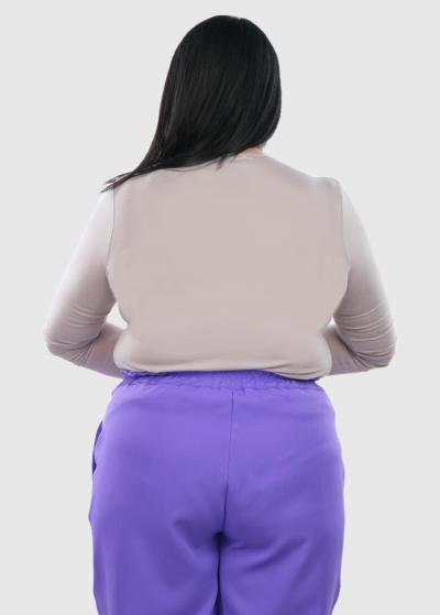 Zara Plus Size grey long sleeve t-shirt - back