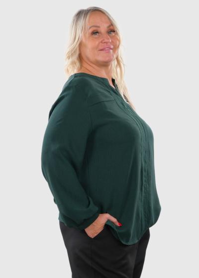 Jolanda Plus Size green women's blouse - back