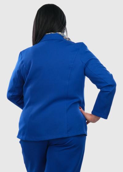 Julia Lielo izmēru sieviešu zila žakete - back