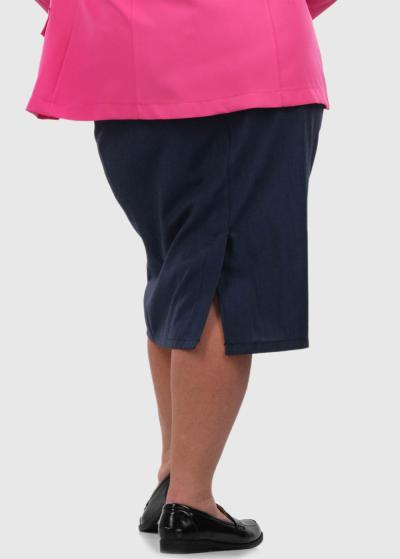 Antonella Plus Size dark blue skirt - back