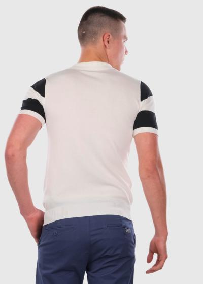 Cayo white polo shirt - back