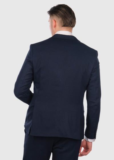 Crisanto Slim Fit dark blue men's blazer - back