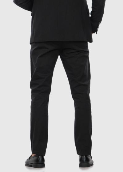 Slim Fit черные мужские брюки - back