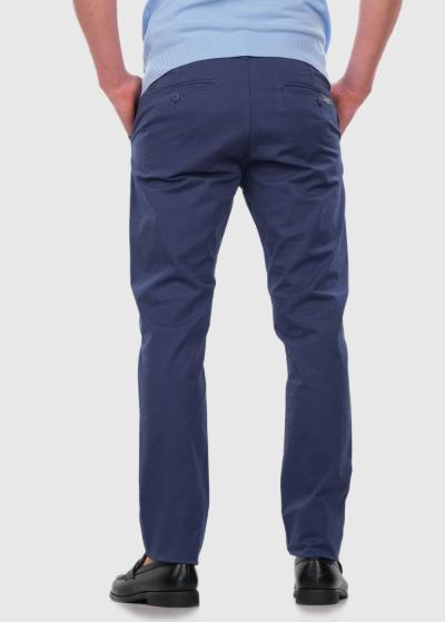 Slim Fit синие мужские брюки - back