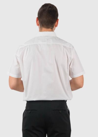 Jacinto white short sleeve shirt - back