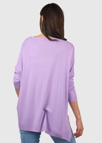 Arima purple oversize sweater - back