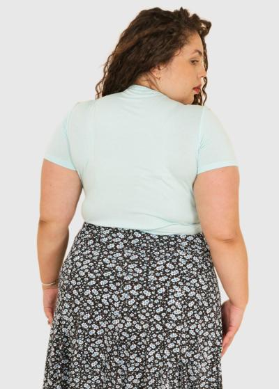 Ada Plus Size light blue t-shirt - back