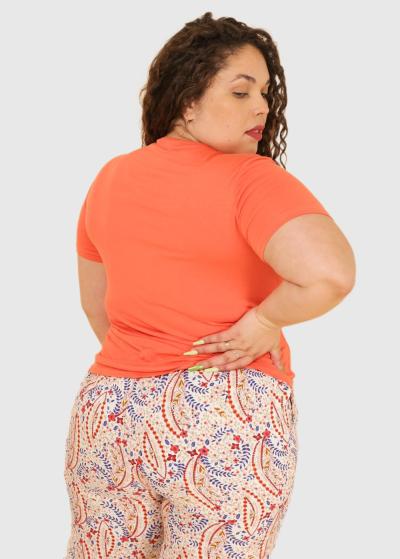 Ada Plus Size orange t-shirt - back