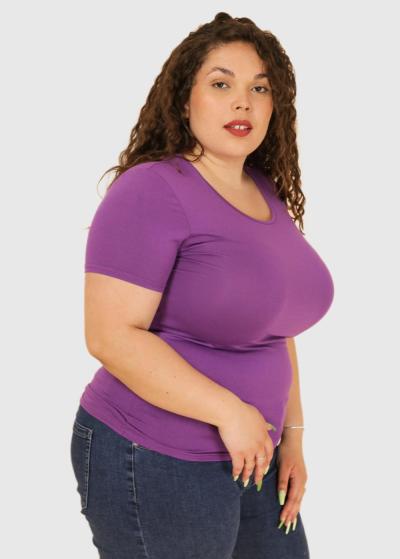Ada Plus Size purple t-shirt - back