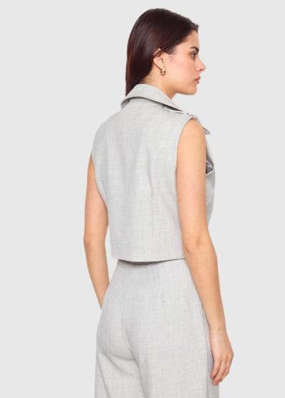 Alpina light grey women's vest - back