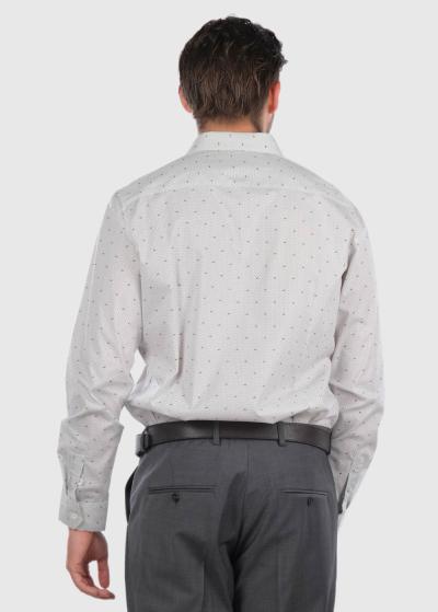 Archer pelēks krekls ar garām piedurknēm - back