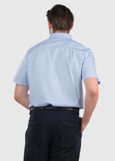 Jacinto light blue short sleeve shirt - back
