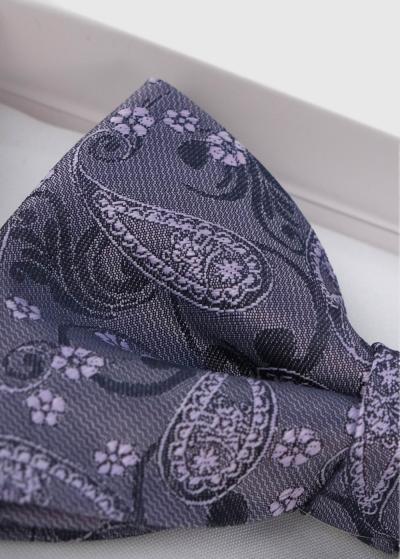 Tumši violets vīriešu tauriņš ar printu - back