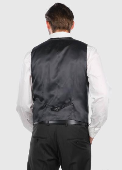 Blair черная классическая жилетка - back