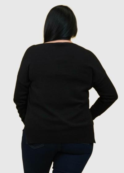 Deli Plus Size black women's sweater - back
