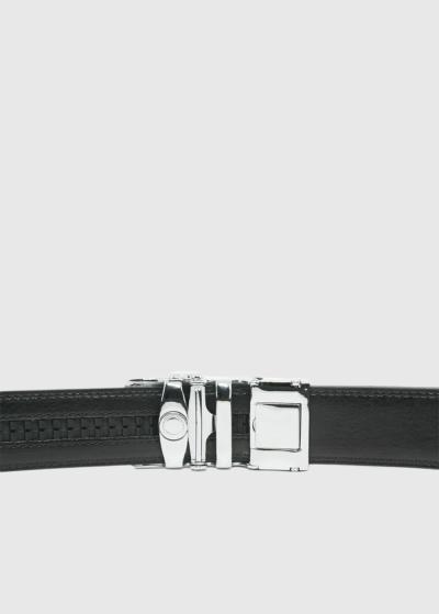 Artem dark blue belt with metal buckle - back