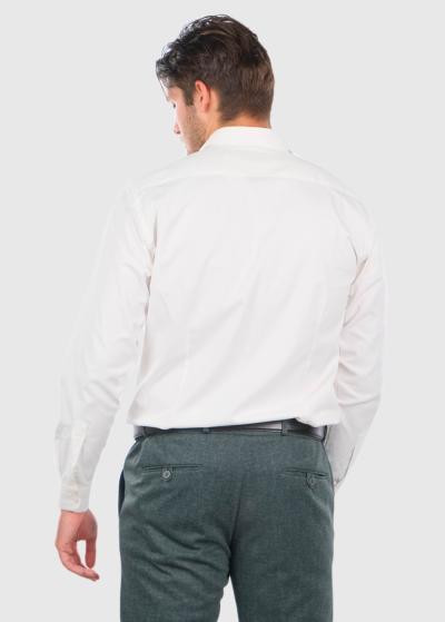 Slim Fit white men's shirt - back