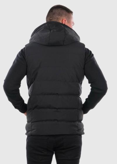 Dallin black men's vest - back