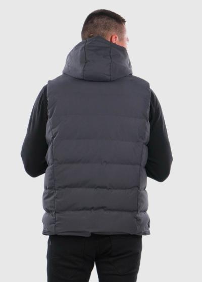 Dallin grey men's vest - back