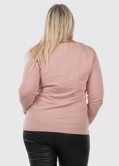 Irem Plus Size light pink longsleeve - back
