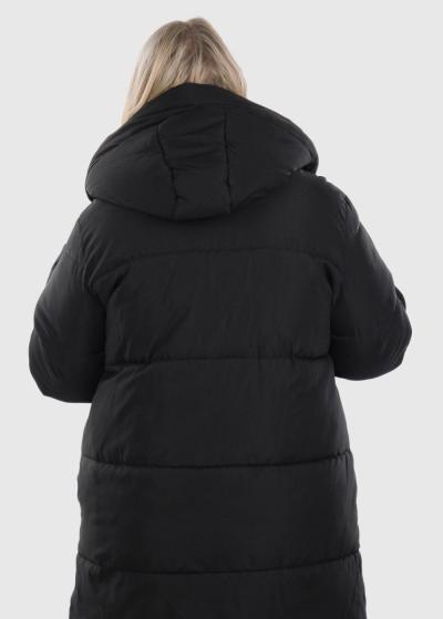 Iola черная женская куртка Большого размера  - back