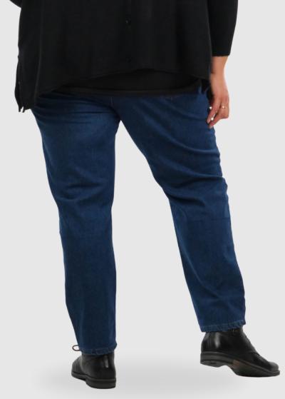 Judy Plus Size blue women's jeans - back