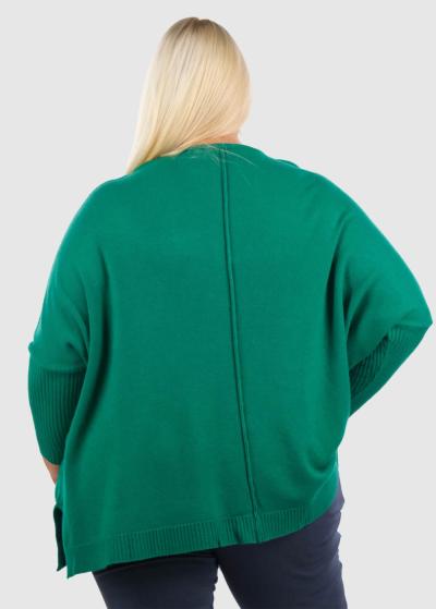 Jarvisa Plus Size green women's sweater - back