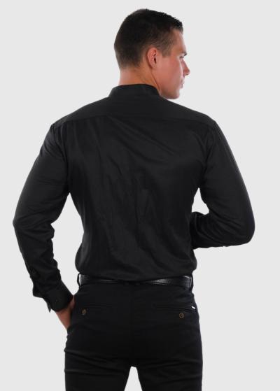 Fadey melns klasiskais krekls - back