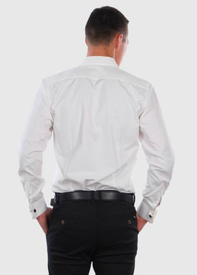 Ferenc Slim Fit white shirt - back