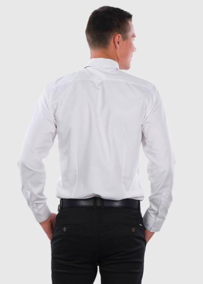 Floriano Slim Fit white shirt - back