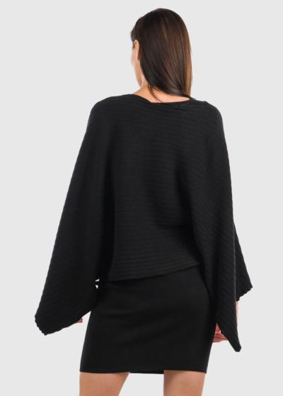 Lulu melns sieviešu kostīms - back
