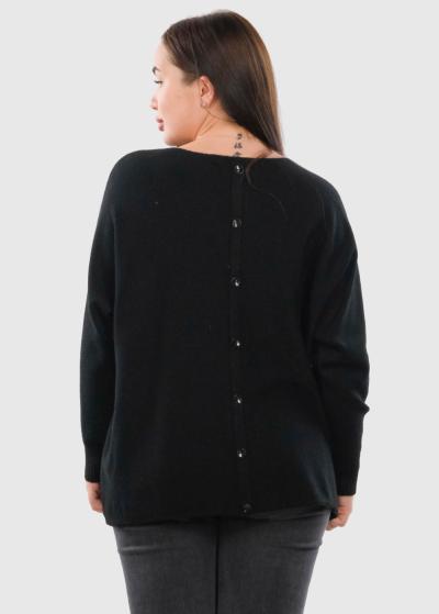 Lenuta черный женский свитер - back