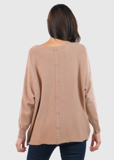 Lenuta бежевый женский свитер - back