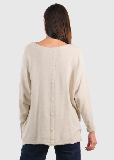 Lenuta светло-бежевый женский свитер - back