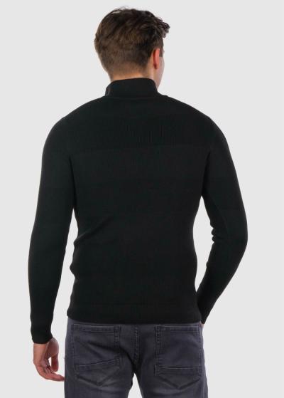 Larsen melns džemperis ar rāvējslēdzēju - back