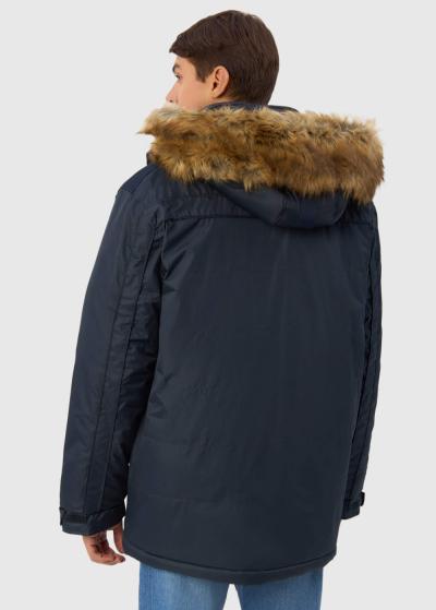 Kemal tumši zila vīriešu parka  - back