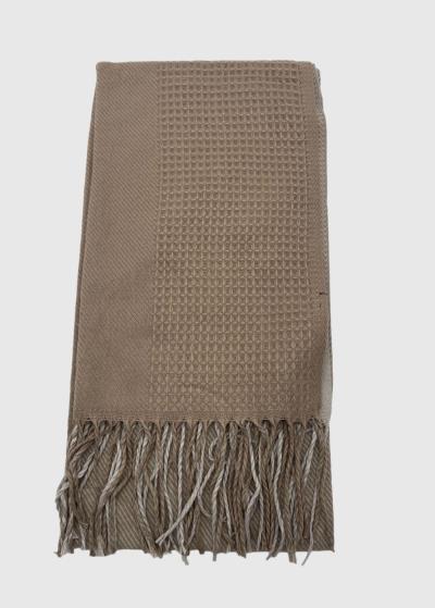Kaoru beige women's scarf - back