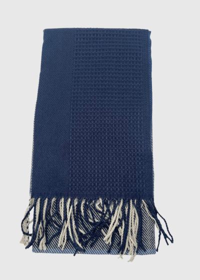Kaoru dark blue women's scarf - back