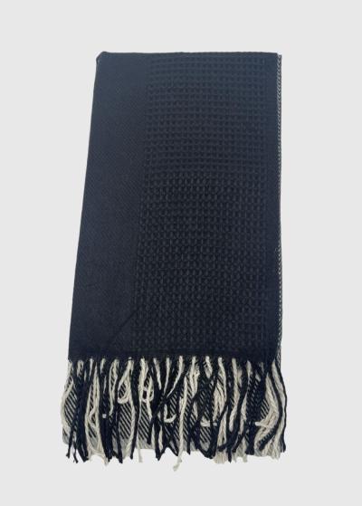 Kaoru black women's scarf - back