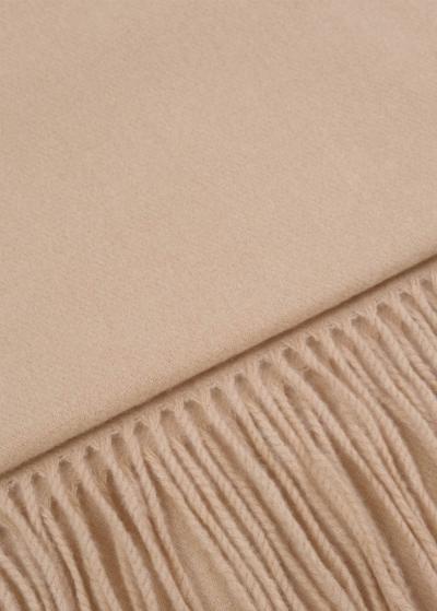 Harli beige fringed scarf - back