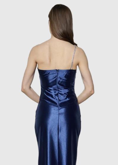 Asmita blue fitting evening dress - back