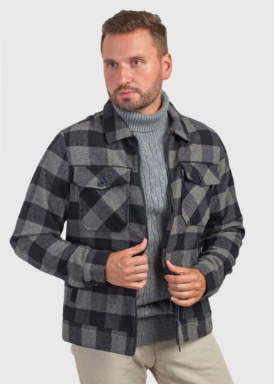 State of Art men's checkered jacket - back