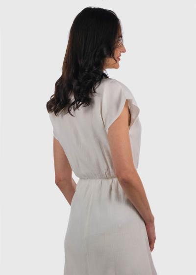 Alya белое платье с запахом - back