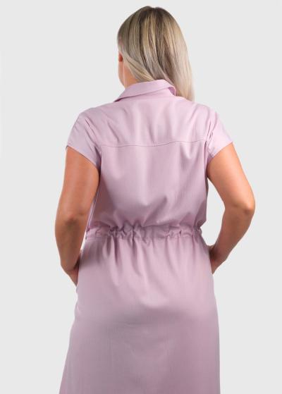 Dilafruz фиолетовое платье с затягивающимся шнурком  - back