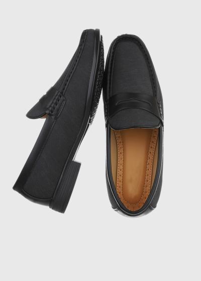 Deo black men's loafers - back
