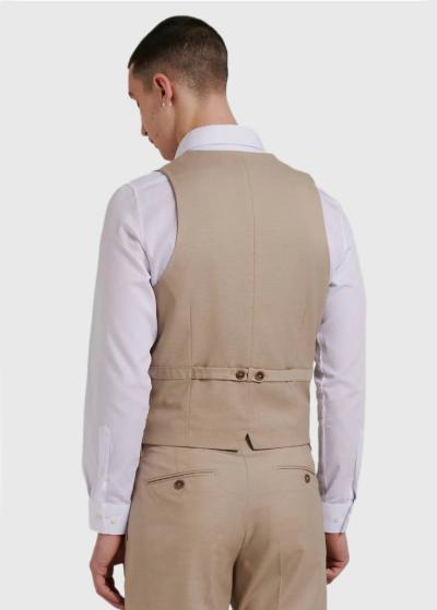 Bernold бежевая классическая жилетка - back