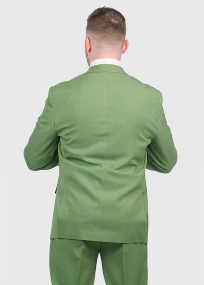 Chris Slim Fit green men's suit - back